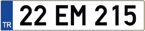 Truck License Plate
